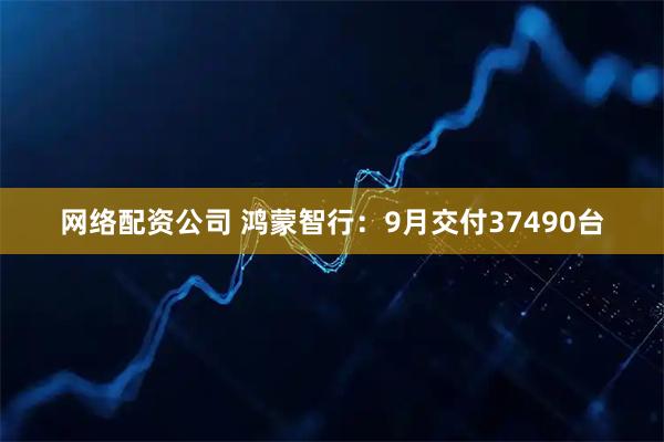 网络配资公司 鸿蒙智行：9月交付37490台